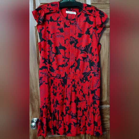 ✨️Final Price✨️ NWT sz M Rebecca Minkoff Red+Black Cassandra Cocktail Dress - Picture 4 of 9